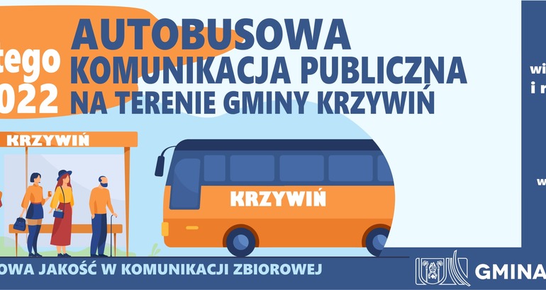 Rusza autobusowa komunikacja publiczna na terenie Gminy Krzywiń
